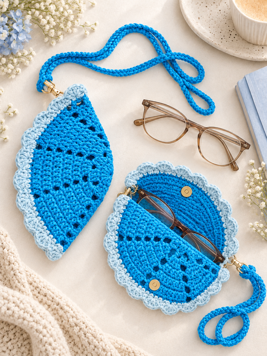 Blue Wave Spectacle Case