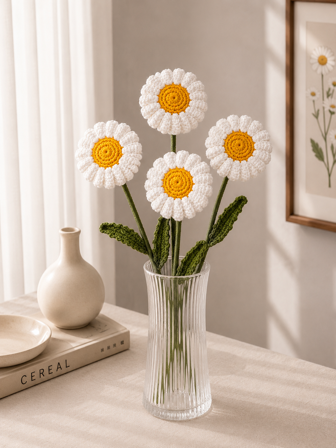 Handmade Crochet Daisy Flower