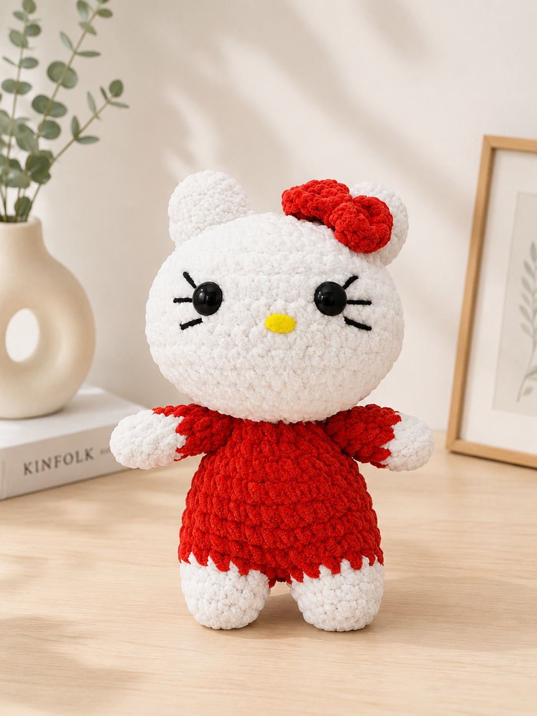 Handmade Crochet Hello Kitty Plushie