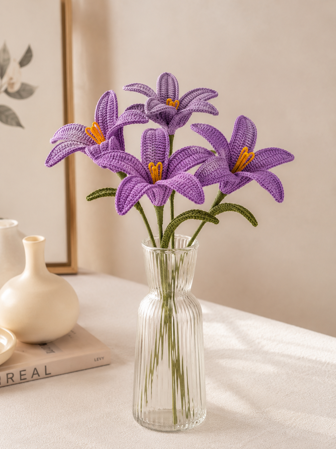 Handmade Crochet Lily Flower