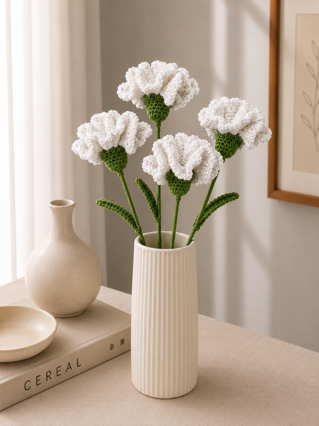 Artisan Handmade Crochet Carnation