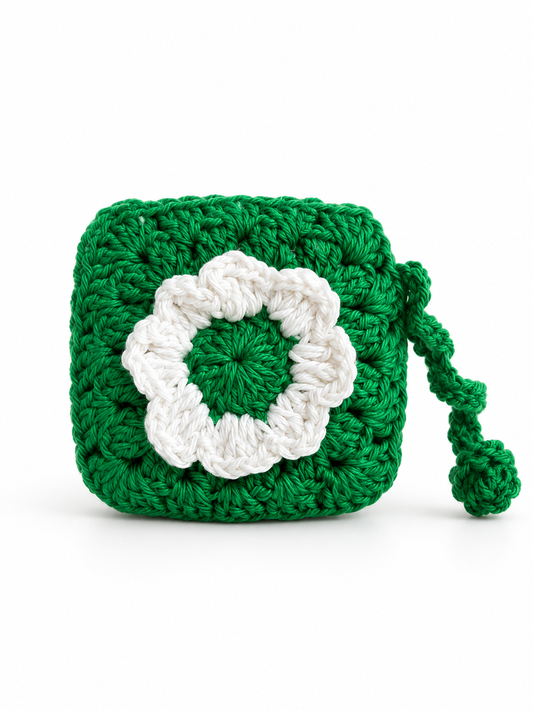 Daisy Meadow Crochet Pouch
