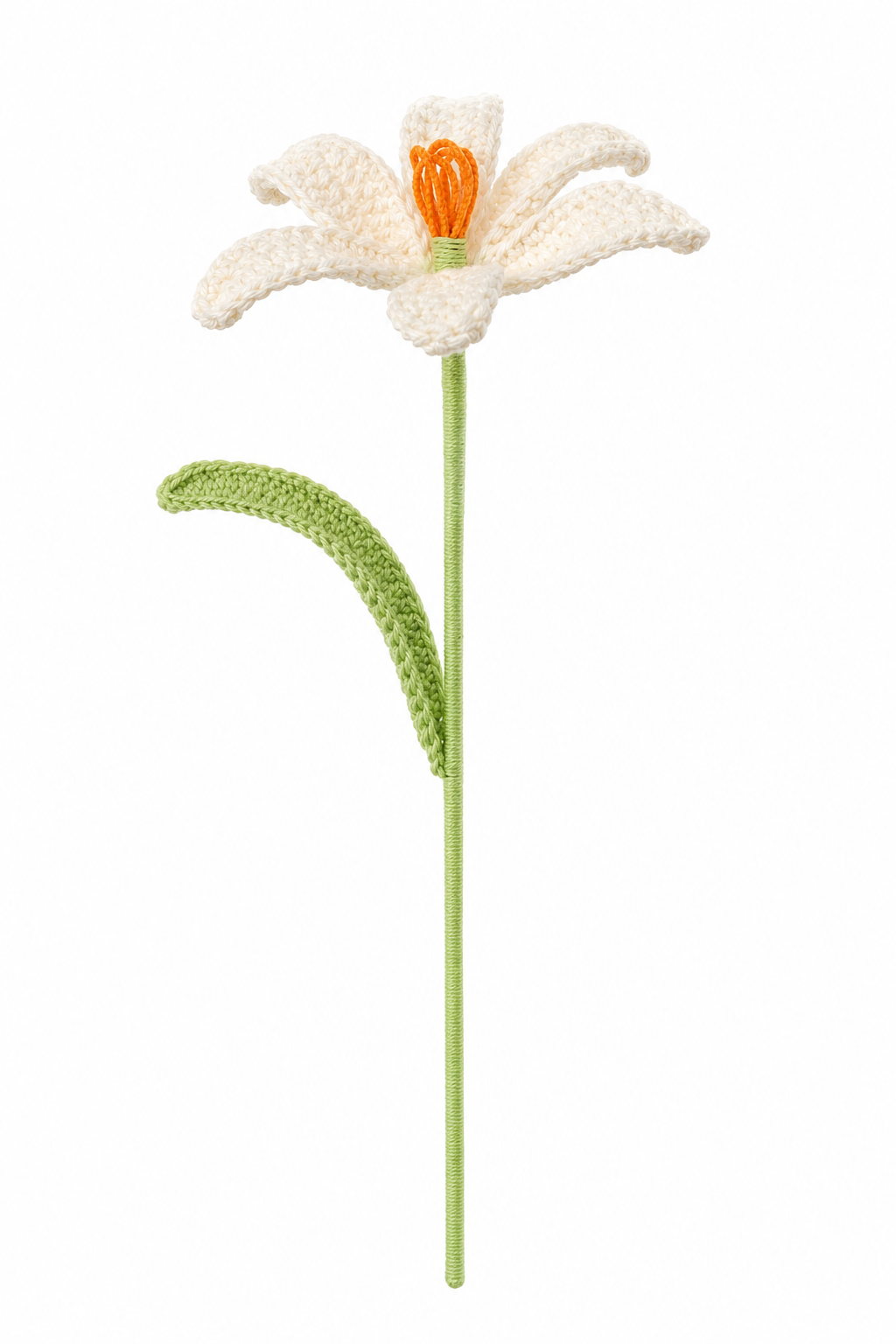 Handmade Crochet Open Tulip Flower