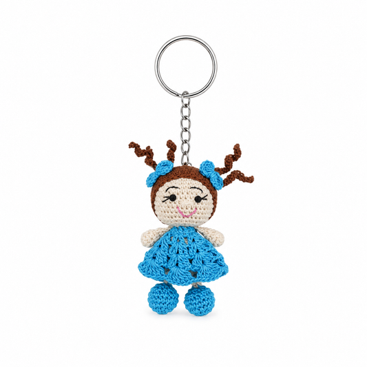 Handmade Crochet Doll Keychain