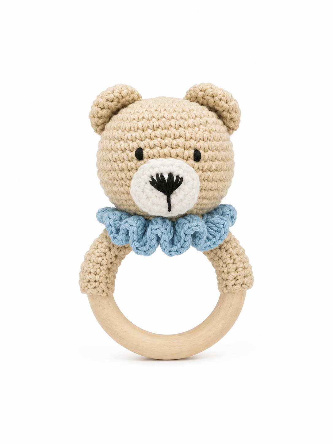 Handmade Crochet Teddy Teether