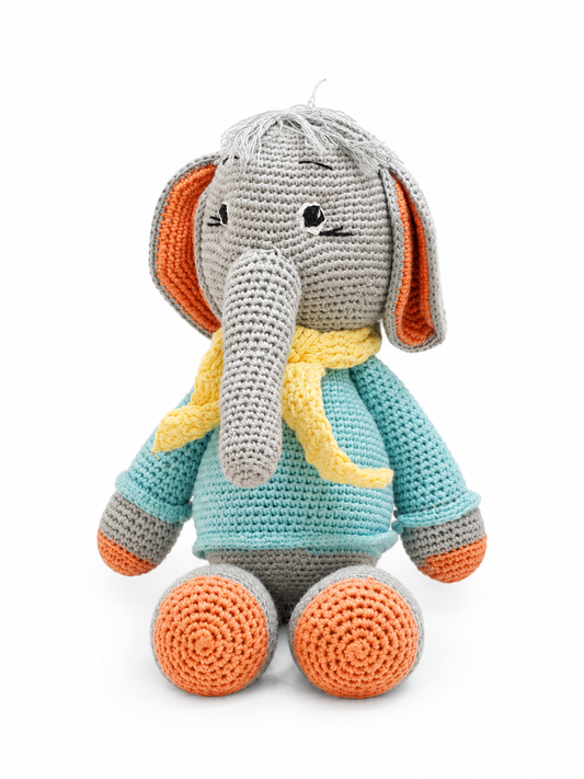 Handmade Crochet Elephant Plushie