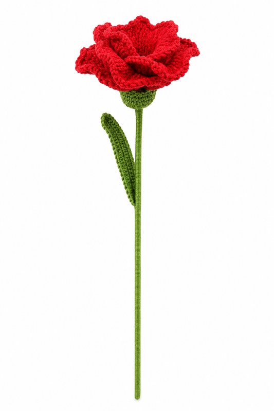 Artisan Handmade Crochet Carnation