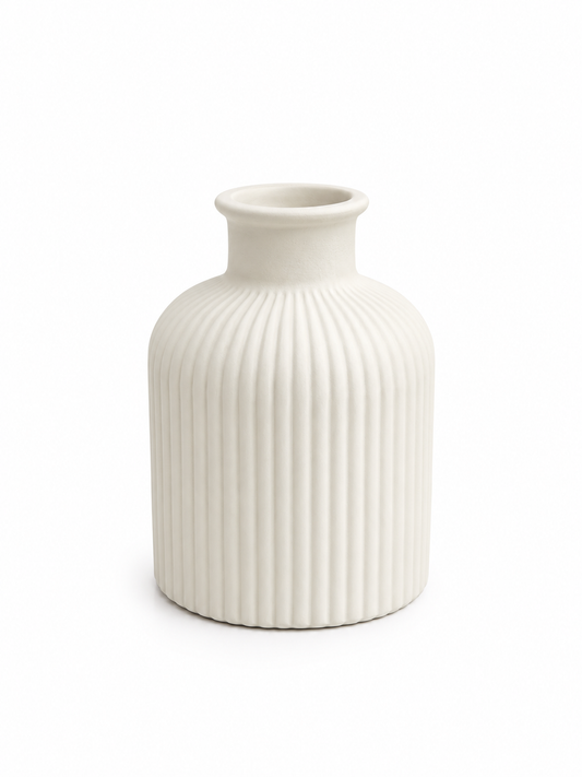 Ribbed Muse Vase