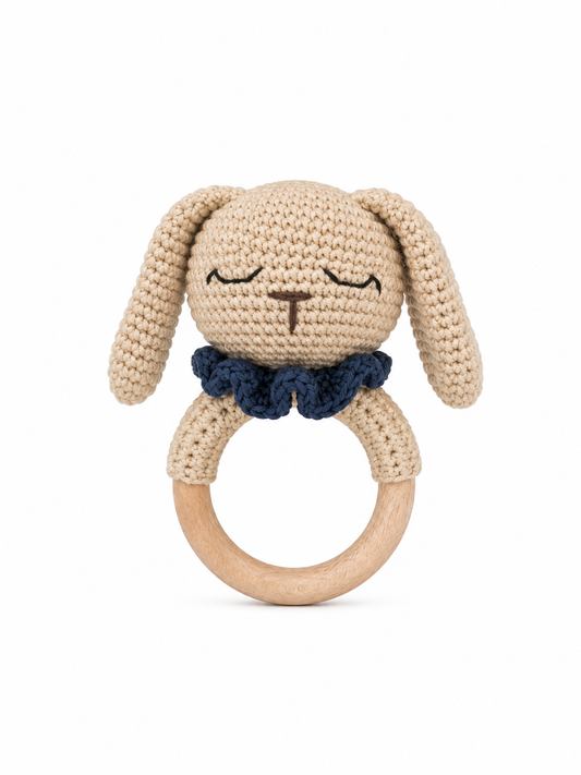 Handmade Crochet Bunny Teether