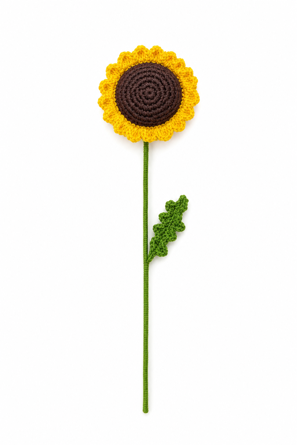 Handmade Crochet Sunflower - Single Bloom
