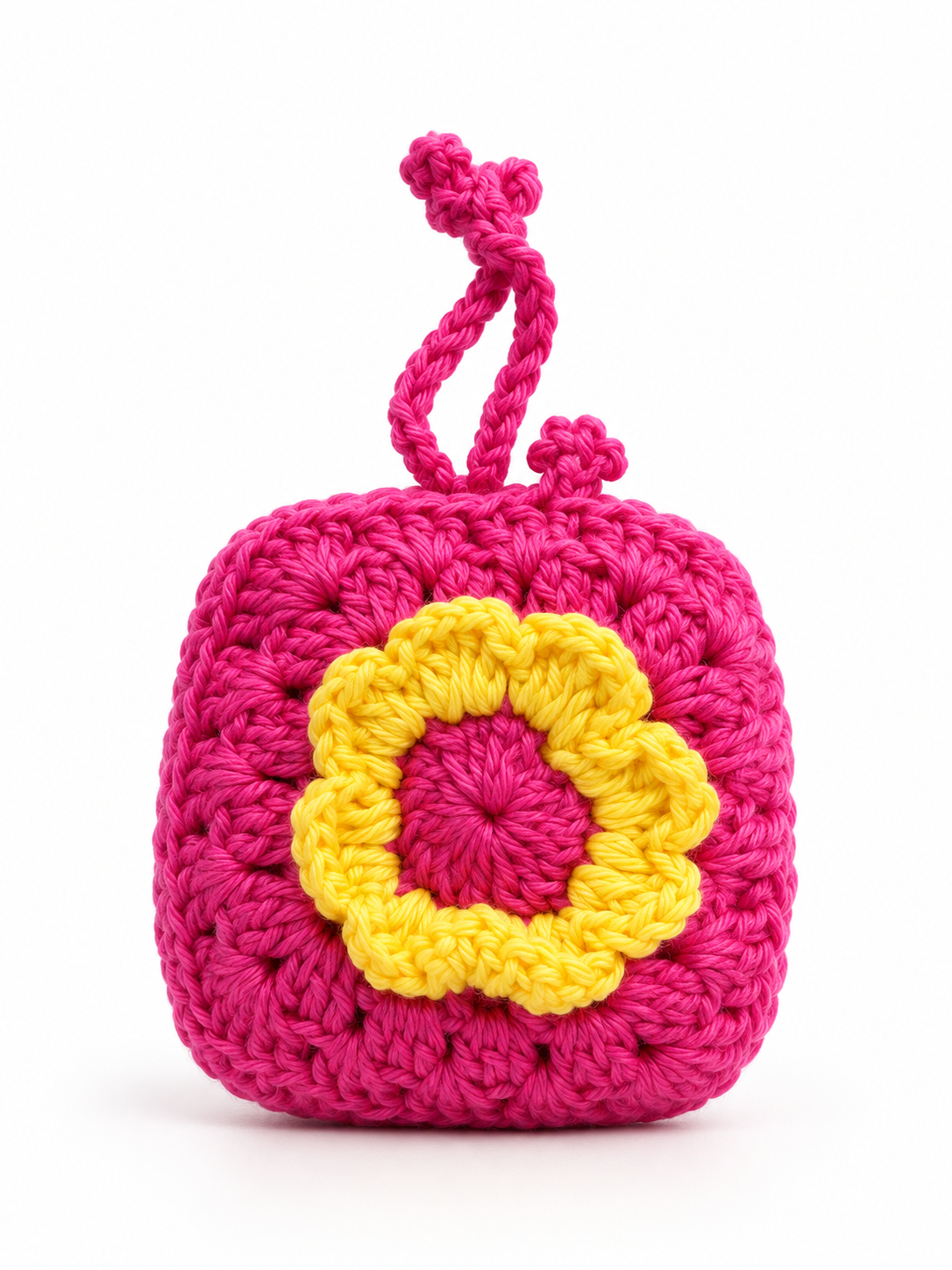 Daisy Meadow Crochet Pouch