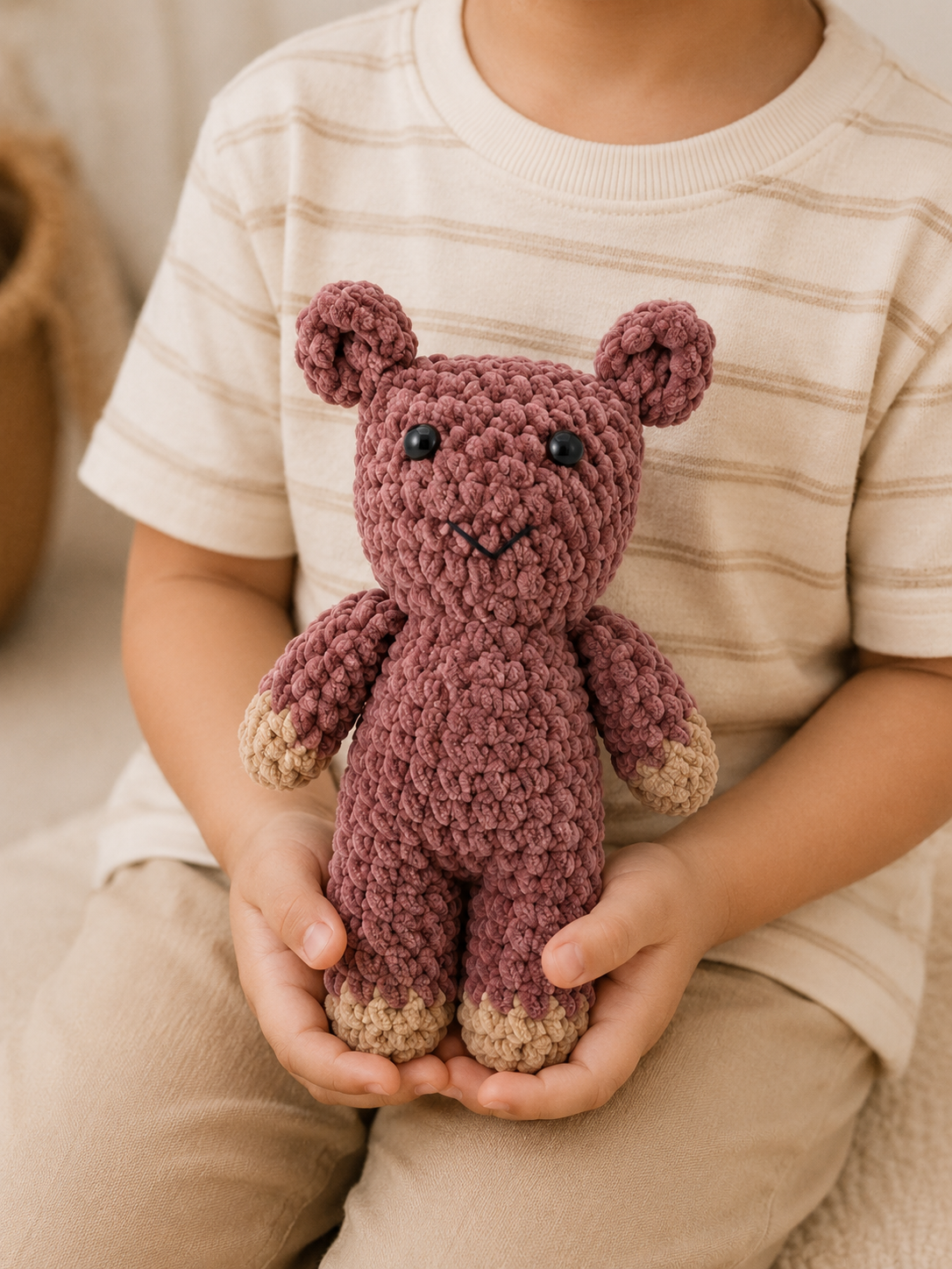 Handmade Crochet Mr. Bean Teddy