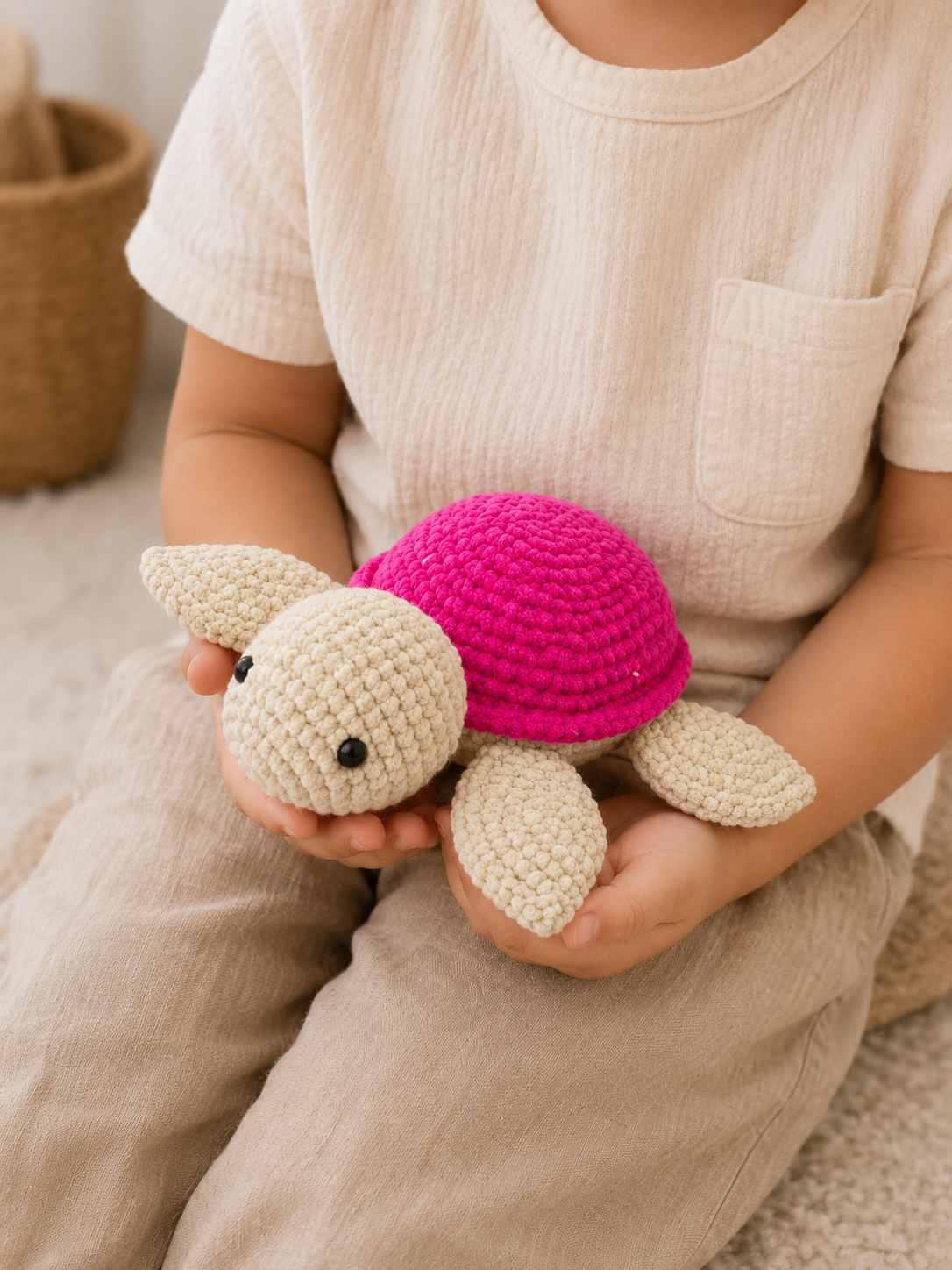 Handmade Crochet Turtle Plushie