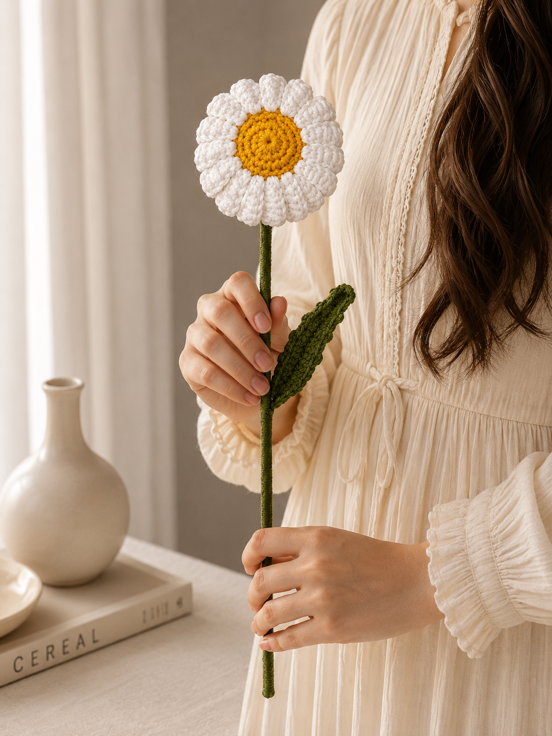 Handmade Crochet Daisy Flower