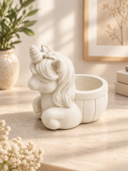Moonlit Unicorn Planter