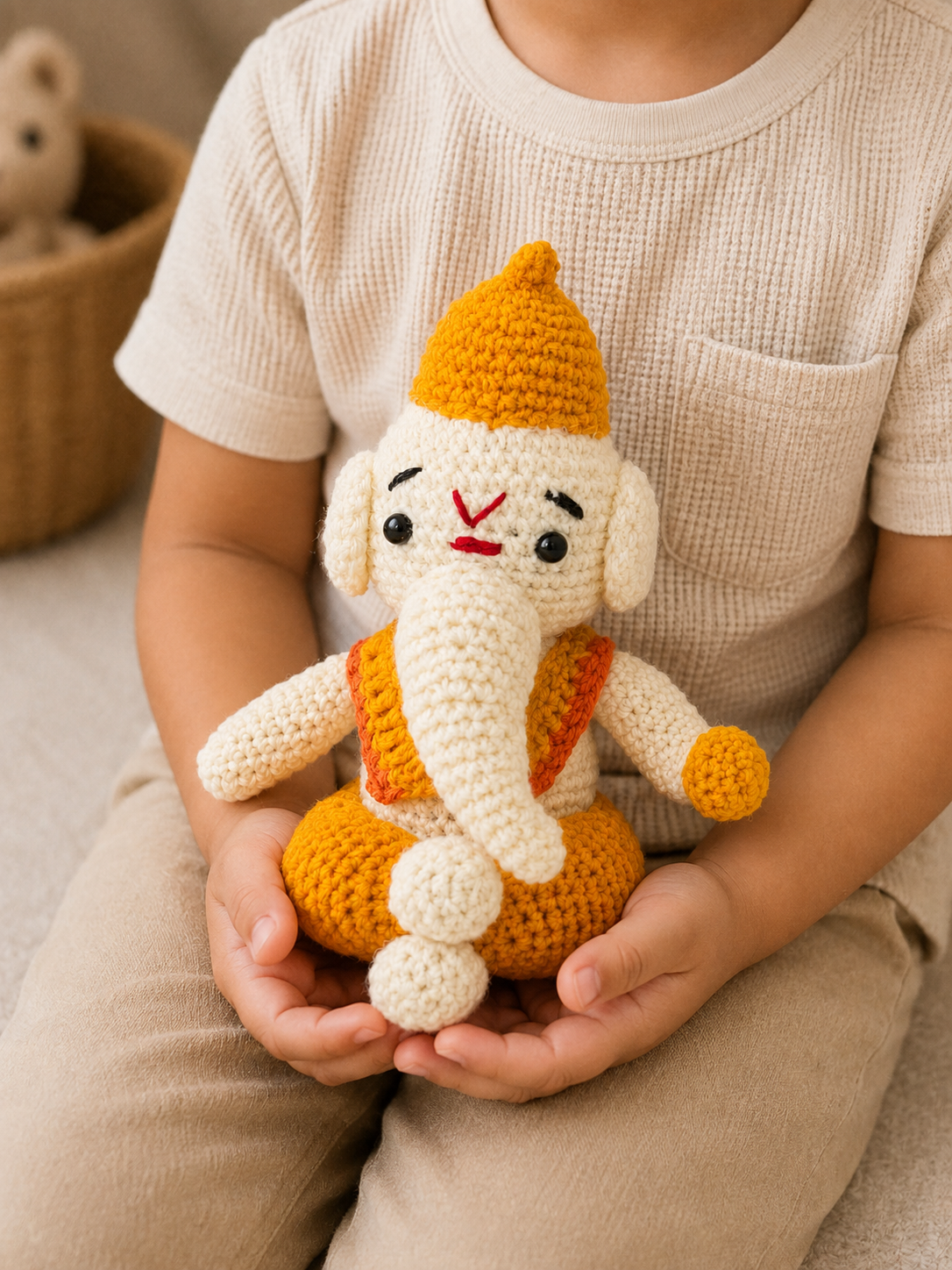Handmade Crochet Shubh Ganesha - The Little Blessing