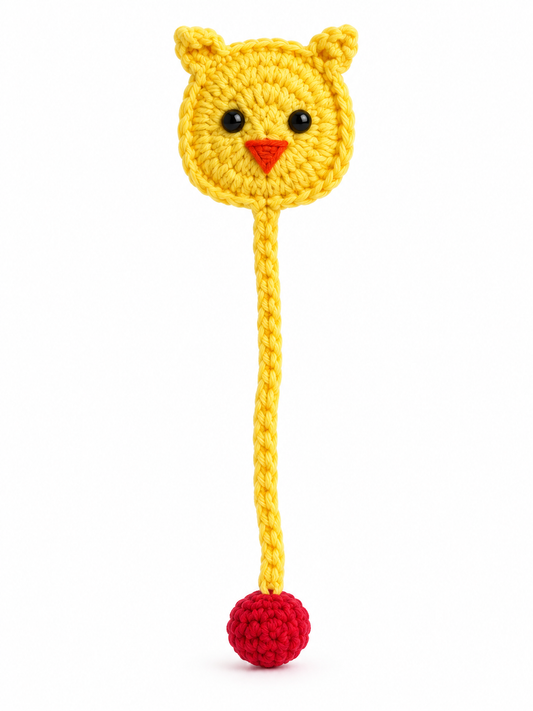 Sunny Chick Crochet Bookmark
