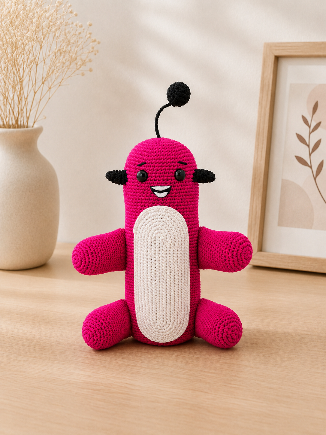 Handmade Crochet Pinky - The Happy Bug