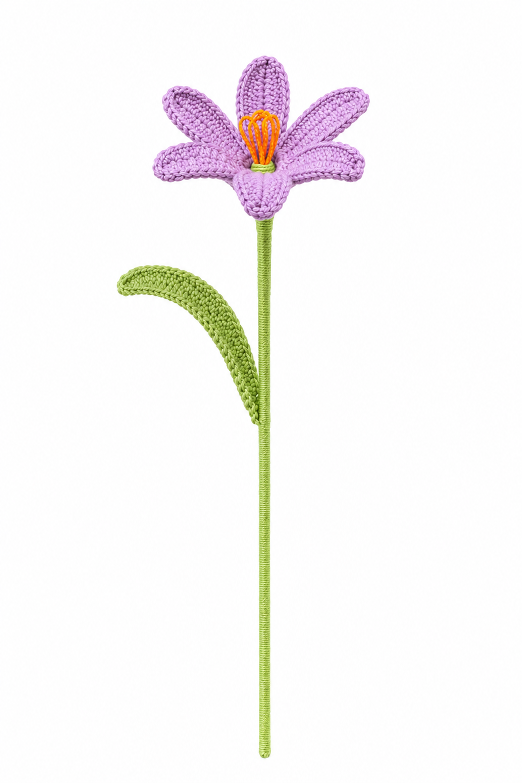Handmade Crochet Open Tulip Flower