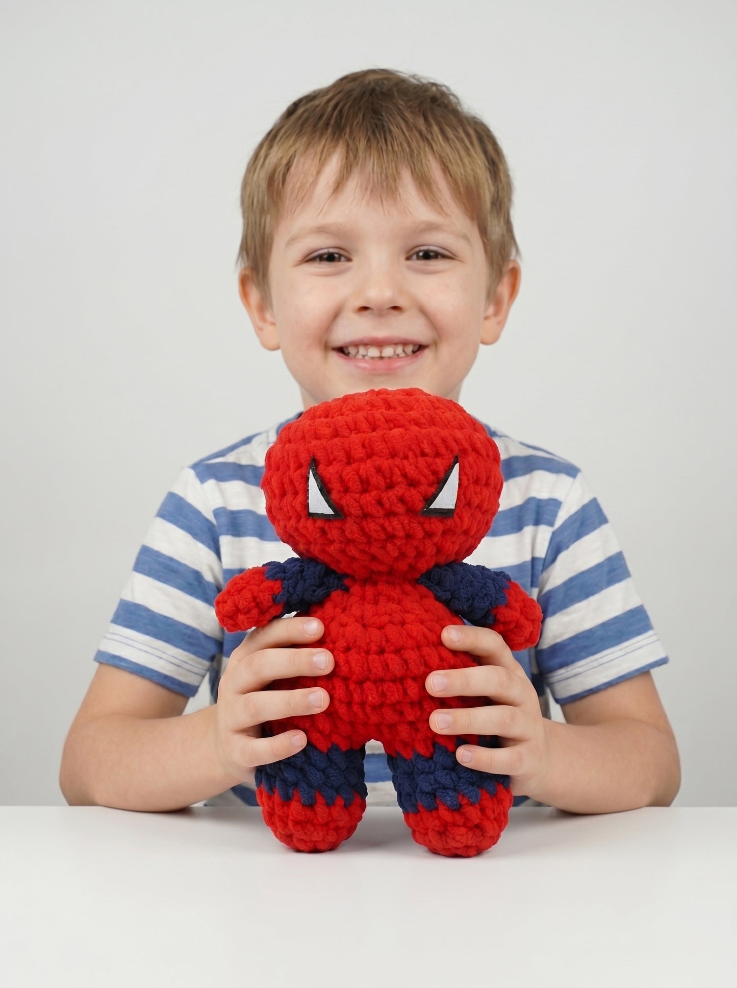 Handmade Crochet Spider Hero Plushie