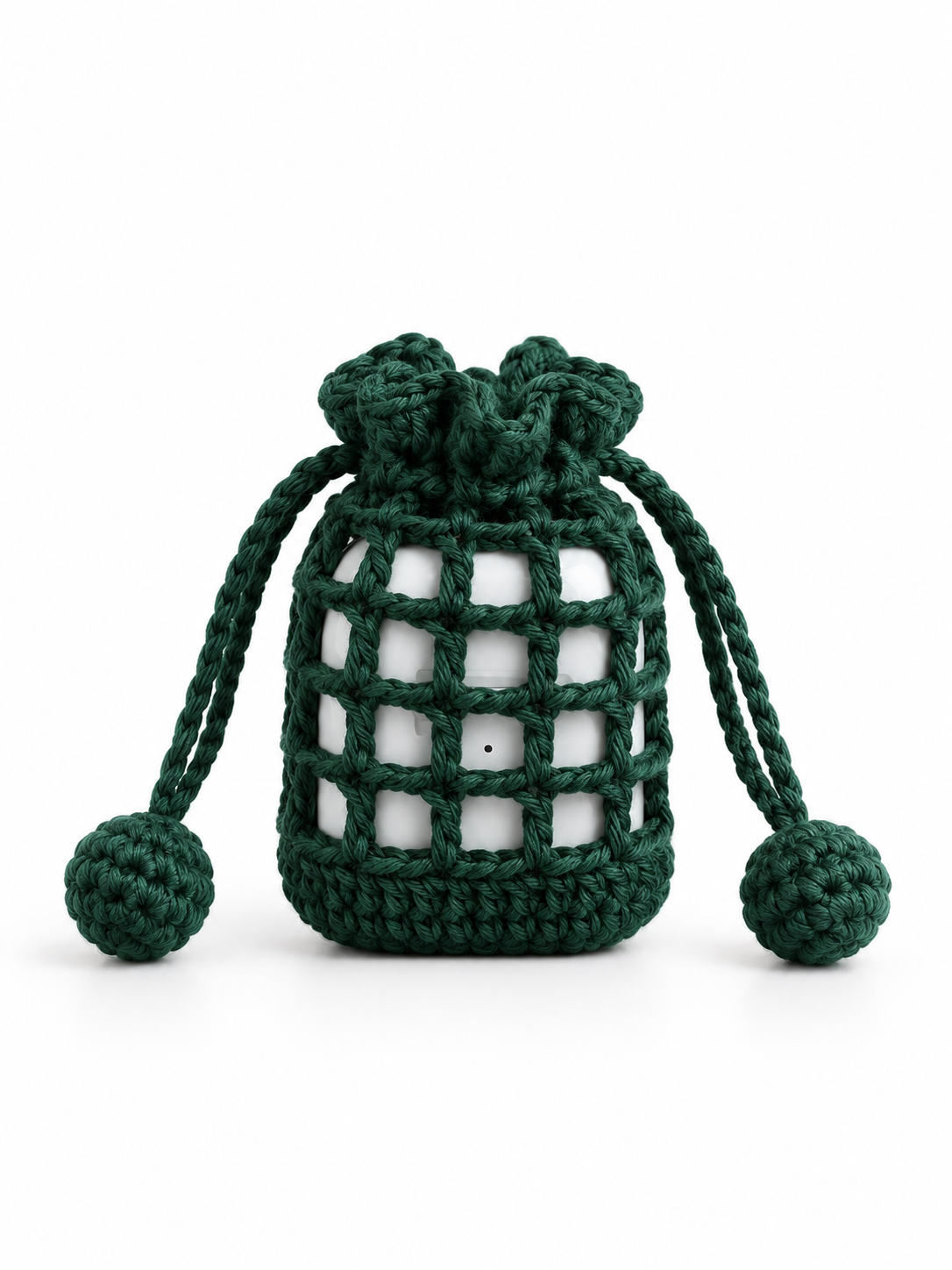 Bloom Drawstring Crochet Pouch