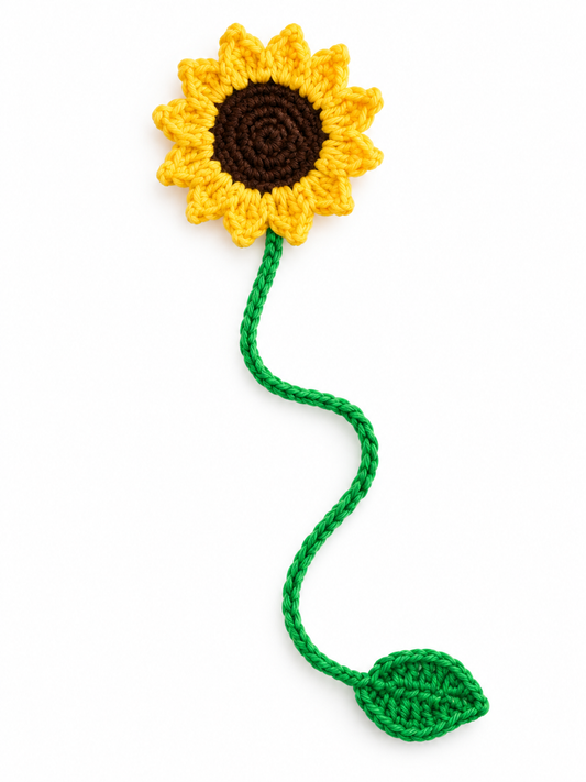 Sunshine Bloom Crochet Bookmark