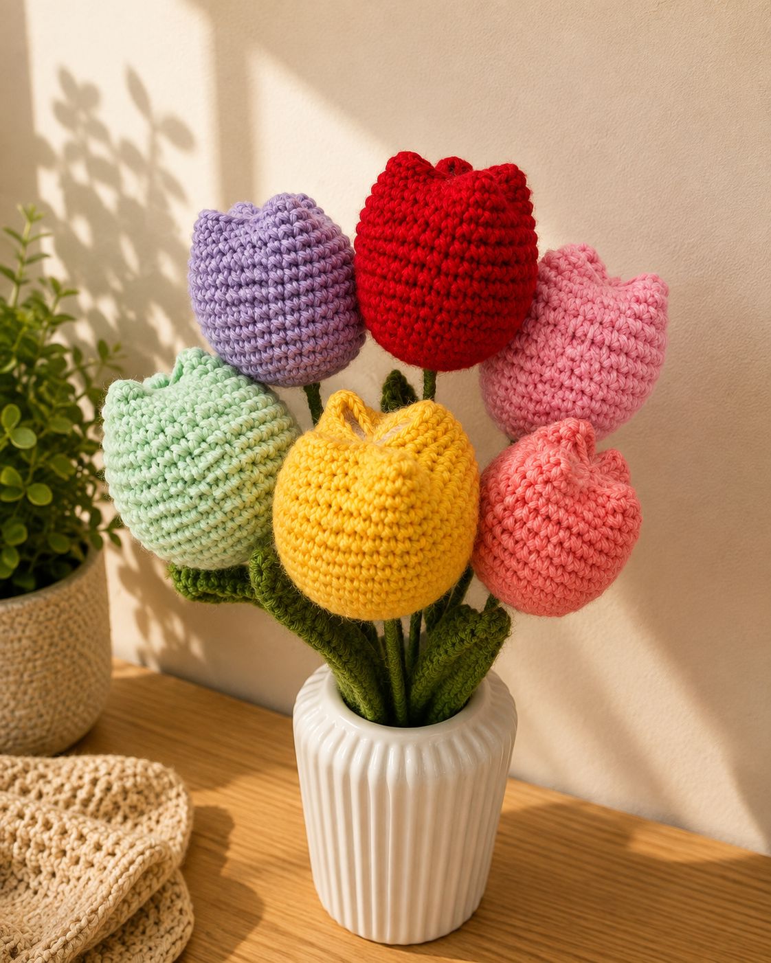 Handmade Pastel Tulip Flowers