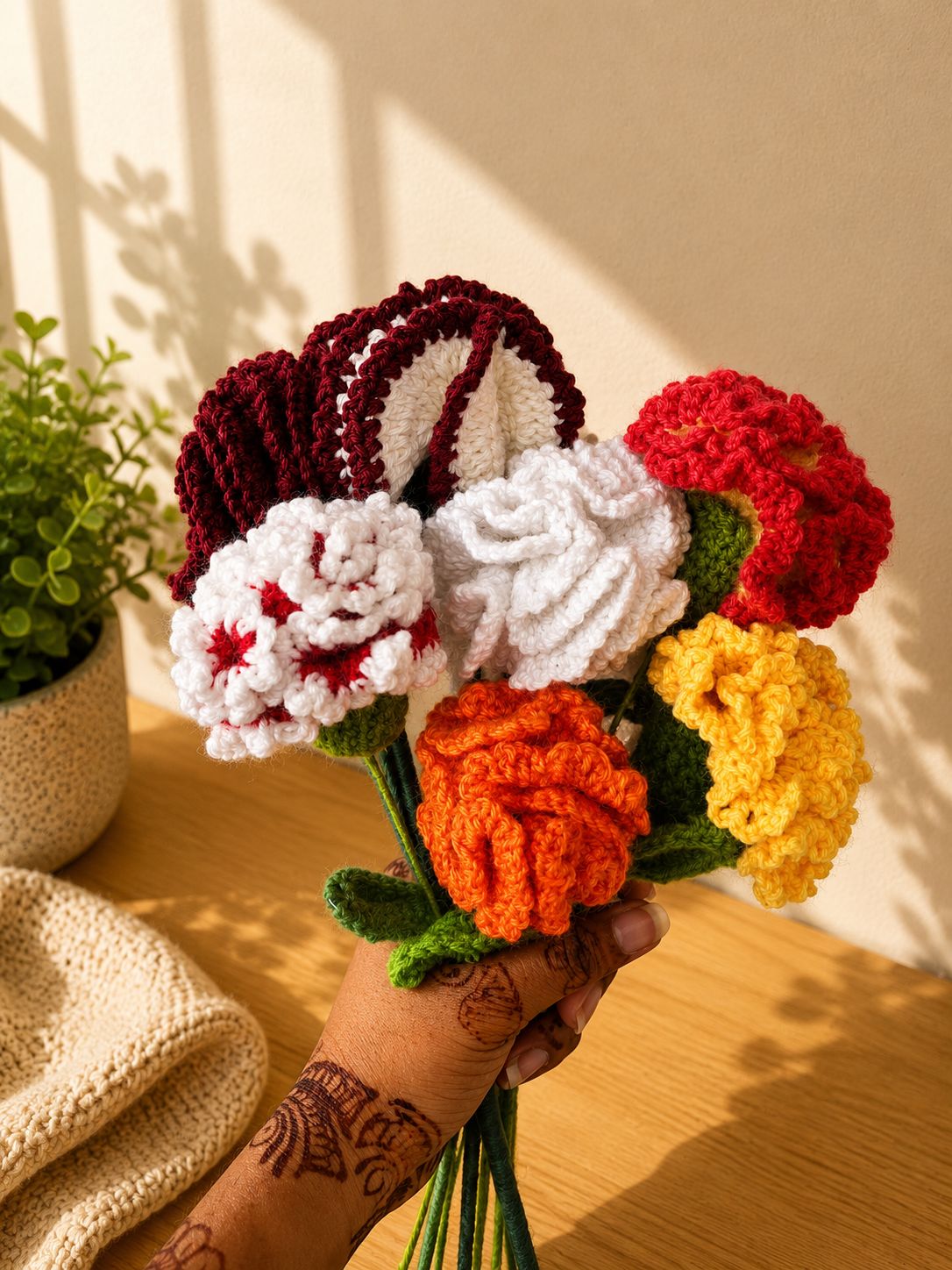 Handmade Artisan Garden Crochet Flowers