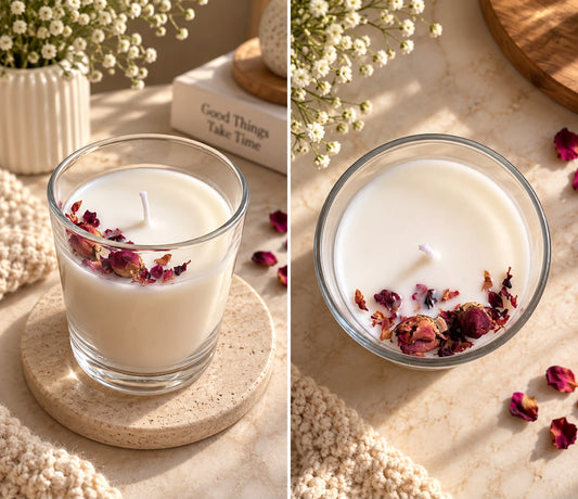 Rose Petal Glow Candle